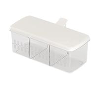 3-Compartment Seasoning Container - Clear Špice Box with Lid & Handle