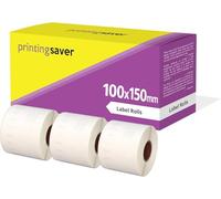 3 Compatibles Rollos 100mm x 150mm Etiquetas térmica directa para Zebra GK420d GK420t GC420d GX420d GX420t GC420t GX430t GT800 LP2844 TLP 2844 Citizen CL-S521 CL-S621 CL-S631 (500 Etiquetas por Rollo)