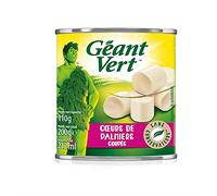 3 corazones de palma cortados gigantes, 110 g, color verde