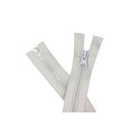 3 cremalleras multicolor de resina plástica n.° 5, con función de bloqueo automático, ideales para chaquetas y accesorios de prendas de vestir.,Gris,70 cm