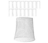 3 cubiertas de alambre para plantas para jaula protectora de verduras para proteger tus cultivos contra el clima y los animales (blanco)