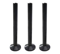 3 Cubiertas de Tubo Negras de 200 mm, Manguitos y Válvulas para Radiador de Toallas - Decoración de Tubos para Tuberías