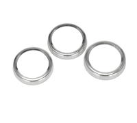 3 cubiertas para botón de aire acondicionado, botón de sonido central, anillo embellecedor para interruptor