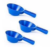 3 cucharas de plástico de PVC para construcción, sartén de 170 mm, yeso, agua, herramientas manuales (3 KSC)