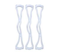 3 cuerdas elásticas para ejercicio de hombro, color azul, cómoda, portátil, antideslizante, resistente, 8 formas, para dar forma al cuerpo en el hogar
