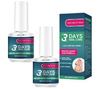 3 Days Nail Care, 16 ml, tónico para uñas débiles y dañadas, aceite para el cuidado de las uñas, diariamente fortalecimiento para la reparación de uñas agrietadas y secas, acabado transparente (2
