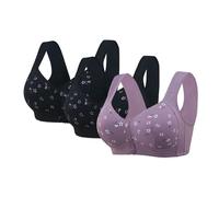 3 de lote apoyo de garganta deportiva mujer sin espalda sujetador anti flacidez sujetador transpirable deporte yoga push up bustier sujetador sexy cubierta completa mujer sin marco sujetadores