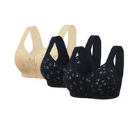 3 de lote apoyo de garganta deportiva mujer sin espalda sujetador anti flacidez sujetador transpirable deporte yoga push up bustier sujetador sexy cubierta completa mujer sin marco sujetadores