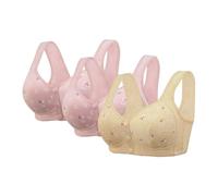 3 de lote apoyo de garganta deportiva mujer sin espalda sujetador anti flacidez sujetador transpirable deporte yoga push up bustier sujetador sexy cubierta completa mujer sin marco sujetadores