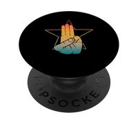 3 Dedo Saludo Tres Dedo Símbolo Político Lenguaje Mano PopSockets PopGrip Adhesivo