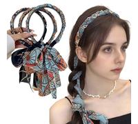 3 diademas anchas para mujer, diadema con lazo, diadema rockabilly, adorno vintage para el pelo, tocado para niñas y mujeres