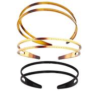 3 diademas de doble botonadura, elegantes y simples, para maquillaje, deportes y atuendo casual, accesorios de mujer, diadema ancha