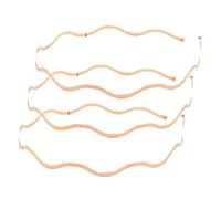 3 diademas de metal unisex, diadema de metal con ondas grandes, cinta antideslizante para mujer y hombre, cinta para el pelo para hombres y mujeres, para uso diario, deportes al aire libre, yoga, oro