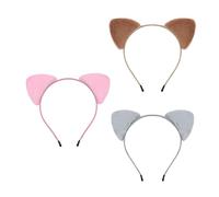 3 diademas de orejas de animales, lavables, decoración para el pelo, para niñas, niños, disfraces, juegos de animales