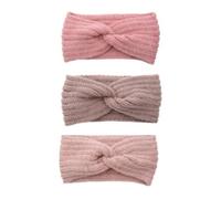 3 diademas de punto para mujer, diademas de invierno, con nudo de torsión, banda de pelo deportivo, banda elástica para la cabeza de ganchillo, calentadores de orejas, diademas cálidas, diademas de
