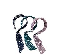 3 diademas de un solo lado, diadema de lunares, horquilla de temperamento dulce (02#)