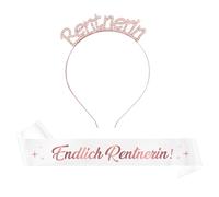 3 diademas para jubilación, regalo de jubilación, regalo de jubilación, regalo de jubilación, 2025, decoración de pensión, oro rosa para mujeres, regalo de despedida