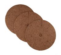 3 discos de fibra de coco para macetas y contenedores de jardín para mejorar la funcionalidad del suelo y la vitalidad de las plantas (30 cm)