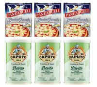 3 discos para paneangeli Lievito Degli Angeli levadura + 3 x Caputo Lievito Secco 100% italiano, levadura seca 100 g