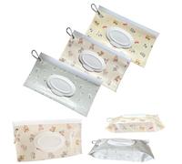 3 dispensadores de toallitas para bebé, bolsa dispensadora de toallitas húmedas, soporte portátil recargable para toallitas húmedas, contenedor de toallitas para bebé, dispensador de toallitas