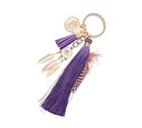 3. Dream Catcher Chain with Turquoise Tassels Hexagon Faux Stylish Backpack Charm Stylish Keychain Highlight