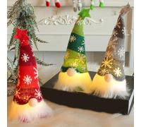 3 Duendes Navideños, Mesa de Gnobleza LED, Decoración de Navidad, Regalos para Habitaciones, Adornos de Mesa