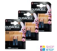 3 Duracell Cr123 Hochleistungs-Lithium-Batterie 3V Dl123A 123A Exp 2032 Nuevo