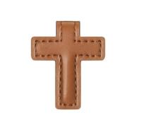 3. Elegantes marcadores de piel con forma de cruz antideslizantes para libros, diarios, viajes y estudio bíblico, artículos esenciales para niños y adultos lectores