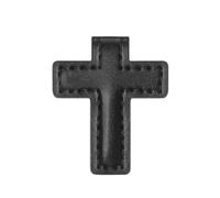 3 elegantes marcapáginas en forma de cruz, clips antideslizantes de cuero para libros, diarios, viajes y estudio bíblico, marcadores de cuero esenciales