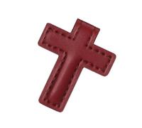 3 elegantes marcapáginas en forma de cruz, clips antideslizantes de cuero para libros, diarios, viajes y estudio bíblico, marcadores de cuero esenciales