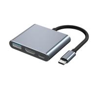 3 En 1 Adaptador USB C a HDMI, Adaptador Tipo C a HDMI, 4K 60HZ | Multipuerto USB C Hub Tipo C Adaptador Con 4k HDMI to CableHDMI, Para TV AdaptadorLaptops Y Otros Tipos De Dispositivos C