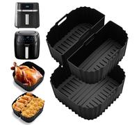 3 en 1 Air Fryer Accesorios para Russell Hobbs XXL 8 L 8,3 L/Philips 2000 Serie 6,2L (NA230/00), molde de silicona Airfryer freidora de aire caliente reutilizable reutilizable inserto de silicona en
