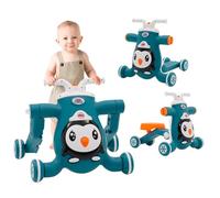 3 en 1 Andador Bebes 6-12 Meses,Tacata Bebe,Carrito Andador Bebe,Correpasillos Bebe,Baby Walker con función de música,Andador Primeros Pasos Bebe Reposabrazos Regulable en Altura y Velocidad (Azul）