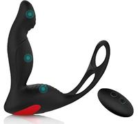 3 en 1 ÁňìḷḶÔs Ḅìьrådôrëș Pëňë Jūĝūëtë Ŝëxūåḷ Vìьrådôr de Prôștåtå Pëňë Y ÁňìḷḶÔ Måșåjëådôr PḷŪĝ ÂňåḷËș Hombres Prôștåtå Vìьrådôres para Ho/Black/G