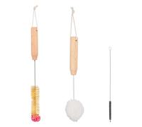 3 en 1 Cepillo Limpia Botellas por Dentro, Cepillos para Sodastream Botella, Cepillo para Botellas de Vidrio, Cepillos para Limpiador Botella de Agua y Soda Vino y Jarras de Vidrio