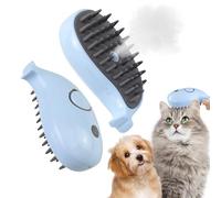 3 En 1 Cepillo Vapor Para Gatos, Spray Autolimpiante Cepillo Para Gatos Con Vapor - Para Eliminar Los Enredos Y El Pelo Suelto De Gatos O Perros, Apto Para Todo Tipo De Mascotas De Pelo Corto Y Largo