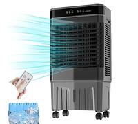 3 en 1 Climatizador Evaporativo, Enfriador de Aire Acondicionado Portatil sin Tubo Exterior, Oscilación Automática de 3 Velocidades, Sincronización de 12 H, 40 L Tanque de Agua (Size : Remote control