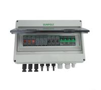 3 en 1 hacia fuera la caja solar 1000V DC del combinador del picovoltio con la prenda impermeable IP65 para la protección y sobre voltaje incorporado, sobre las salvaguardas de la carga conveniente