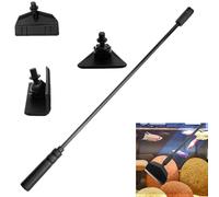 3 en 1 Kit Limpieza Peceras, Kit Herramientas Limpieza Acuarios, con Varillas Desmontable, Cepillo de Triangular, Raspador de Algas, Cepillo Angulo Recto, para Fish Tank Cleaner