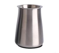 3 en 1 Multi funcional café filtro taza de acero inoxidable con la filtración fina para el café del sedimento (plata)