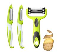 3 En 1 Multifunción Y Pelador, 3 Piezas Pelador De Patatas, Pelador De Vegetales Frutas, Pelador Profesional, Peladora De Patata Y Verdura De Fruta, Pelador De Patatas Y Verduras, Pelador Patata
