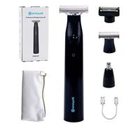 3 en 1, recortadora de barba de una cuchilla, afeitadora eléctrica para hombre, IPX7, resistente al agua, cortapelos nasales para mujeres, recargable por USB, para el cuerpo