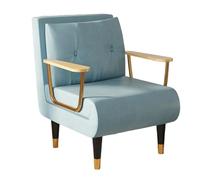 3 en 1 Sofá Cama Convertible Nórdico Tejido Técnico Sofás de Salón Respaldo Ajustable en 6 PosicionesCama de Invitados con Patas de Metal Dorado para Oficina Dormitorio Salón(Green,190 * 68 * 30cm)