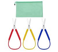3 en 1 Tijeras de Bucle con Apertura Automática para Adolescentes y Adultos, 20 cm, 3 Colores