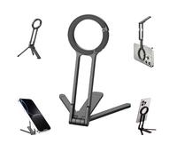 3 en 1 Trípode Magnético Soporte Plegable para iPhone con mag Safe, Mini Trípode de Aluminio para Teléfono Móvil, Compatible con iPhone 17/16/15/14/13/12 Plus Pro MAX, Negro