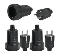3 Enchufes Macho y Hembra IP44 TIMESETL Clavija Enchufe Macho y Hembra 16A/250V Macho y Hembra Enchufe Macho Exterior Impermeable Enchufe de Contacto de Protección de Sebs, para Cables de 6-10MM