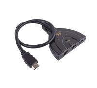 3 entradas 1 Salida Divisor HDMI Splitter,3-Puerto Conmutador HDMI 4K,Selector Switcher HDR 3D Full HD 1080p,Compatible con PS-5, PS-4, X-Box, Fire-Stick, UHD, PC