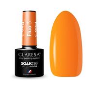 3 esmaltes de uñas UV Fluo de 5 ml. Claresa