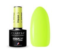 3 esmaltes de uñas UV neón 5 ml Claresa