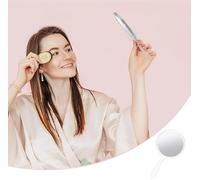 3 Espejos De Maquillaje De Mano, 1 Bolsa De Almacenamiento De Terciopelo, Espejo Redondo De Doble Cara, Espejo De Aumento Creativo, Práctico Espejo De Maquillaje